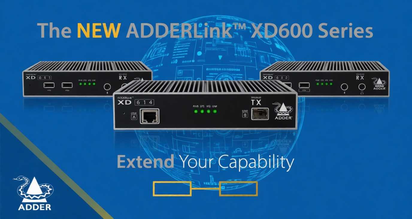 Компания ADDER представляет новую линейку DisplayPort KVM-удлинителей ADDERLink XD600