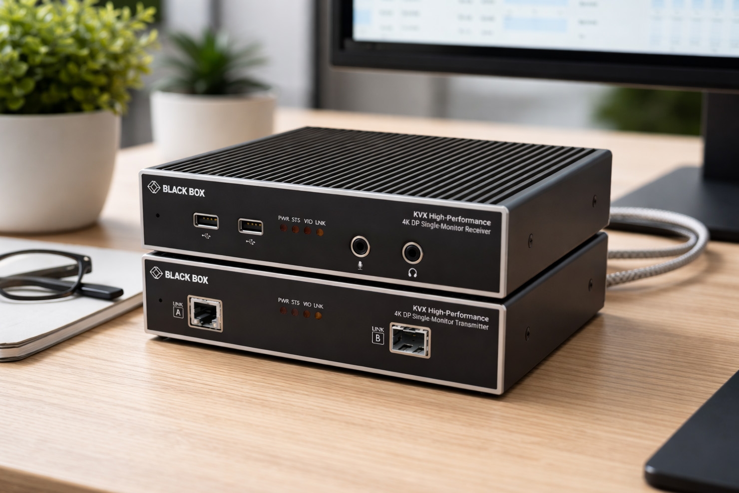 Black Box KVXHP-100: 4K KVM по одному кабелю без лишней сложности – KVM-удлинитель point-to-point в каталоге ВМГ