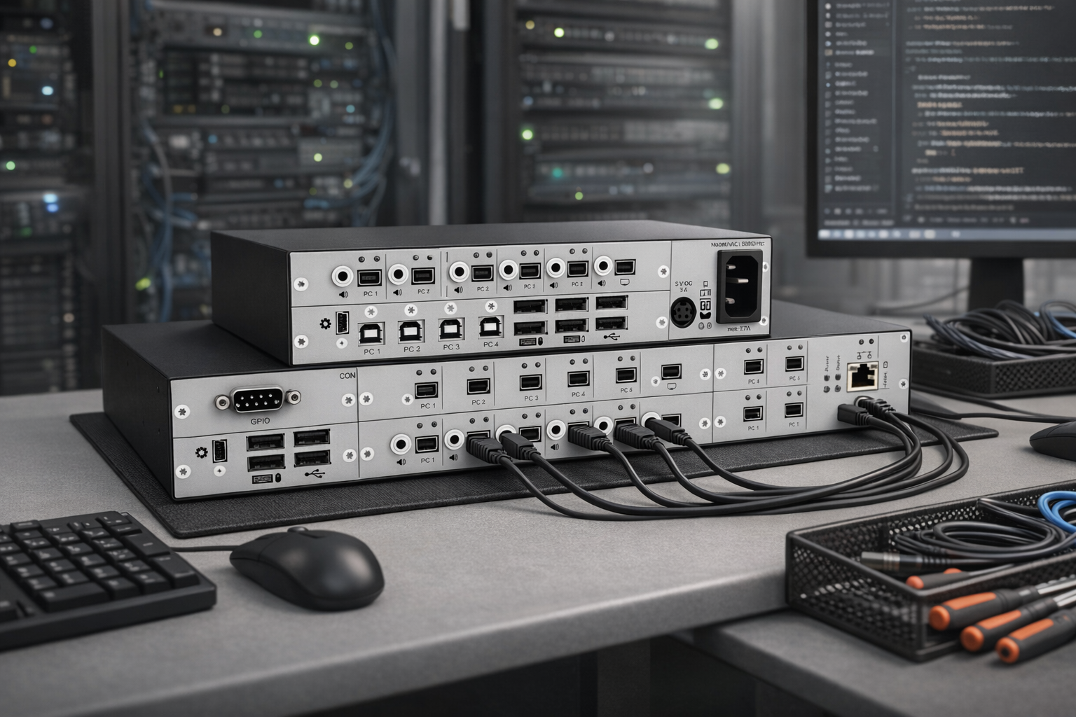 Draco DPS41: DisplayPort KVM Switch для мгновенного переключения