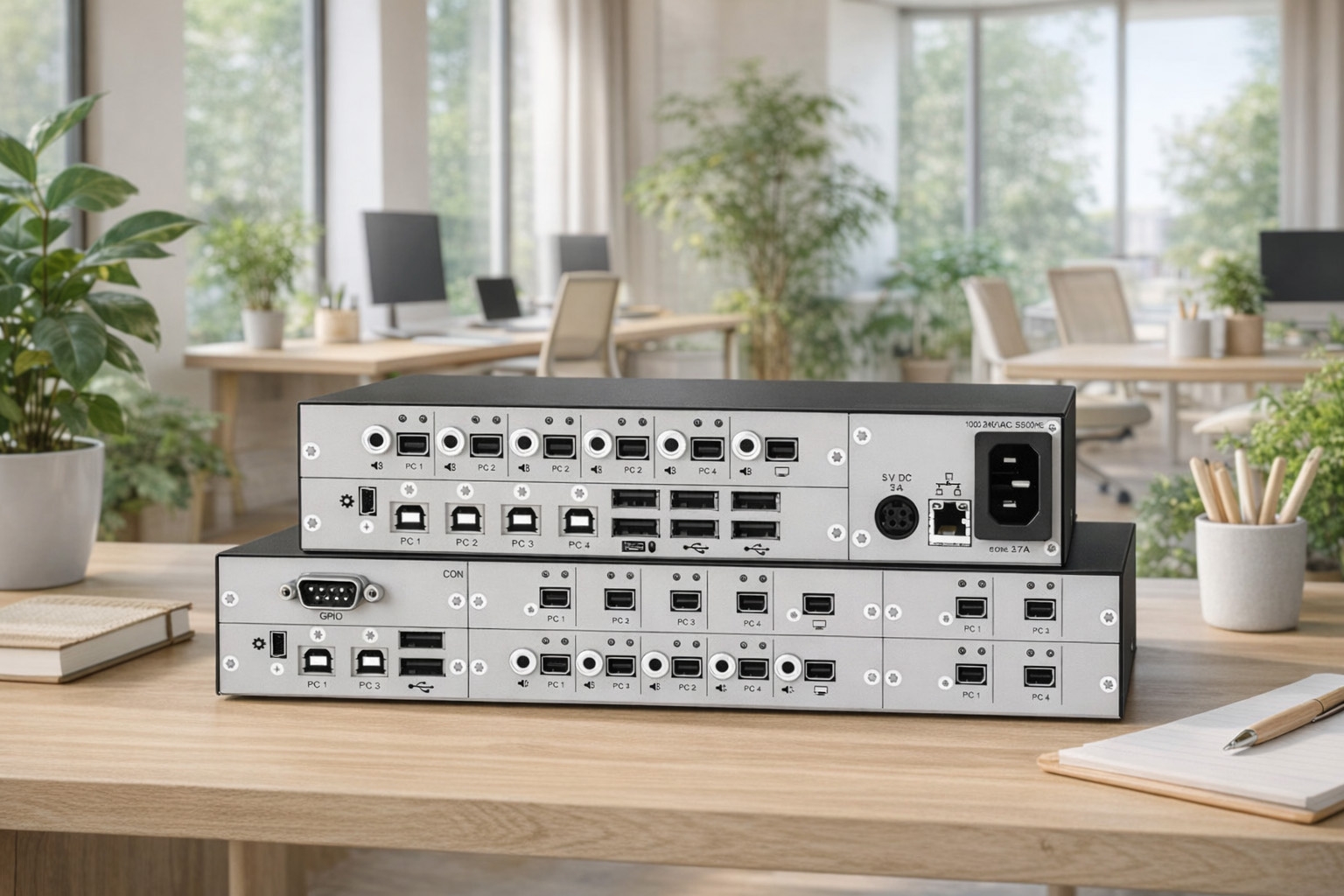 Draco DPS41 — модульный DisplayPort KVM Switch для профессиональных рабочих мест