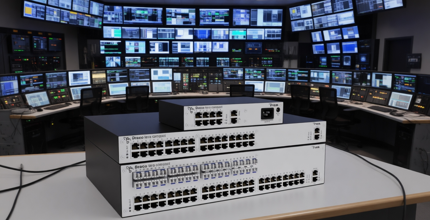 Новинка в каталоге «Видео Медиа Групп» — компактные KVM‑матрицы серии Draco tera compact