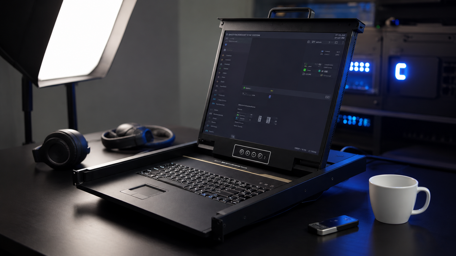 Новая 17.3-дюймовая KVM-консоль RD V1708X-2IP-HR: управление серверной инфраструктурой с высоким разрешением и удаленным доступом