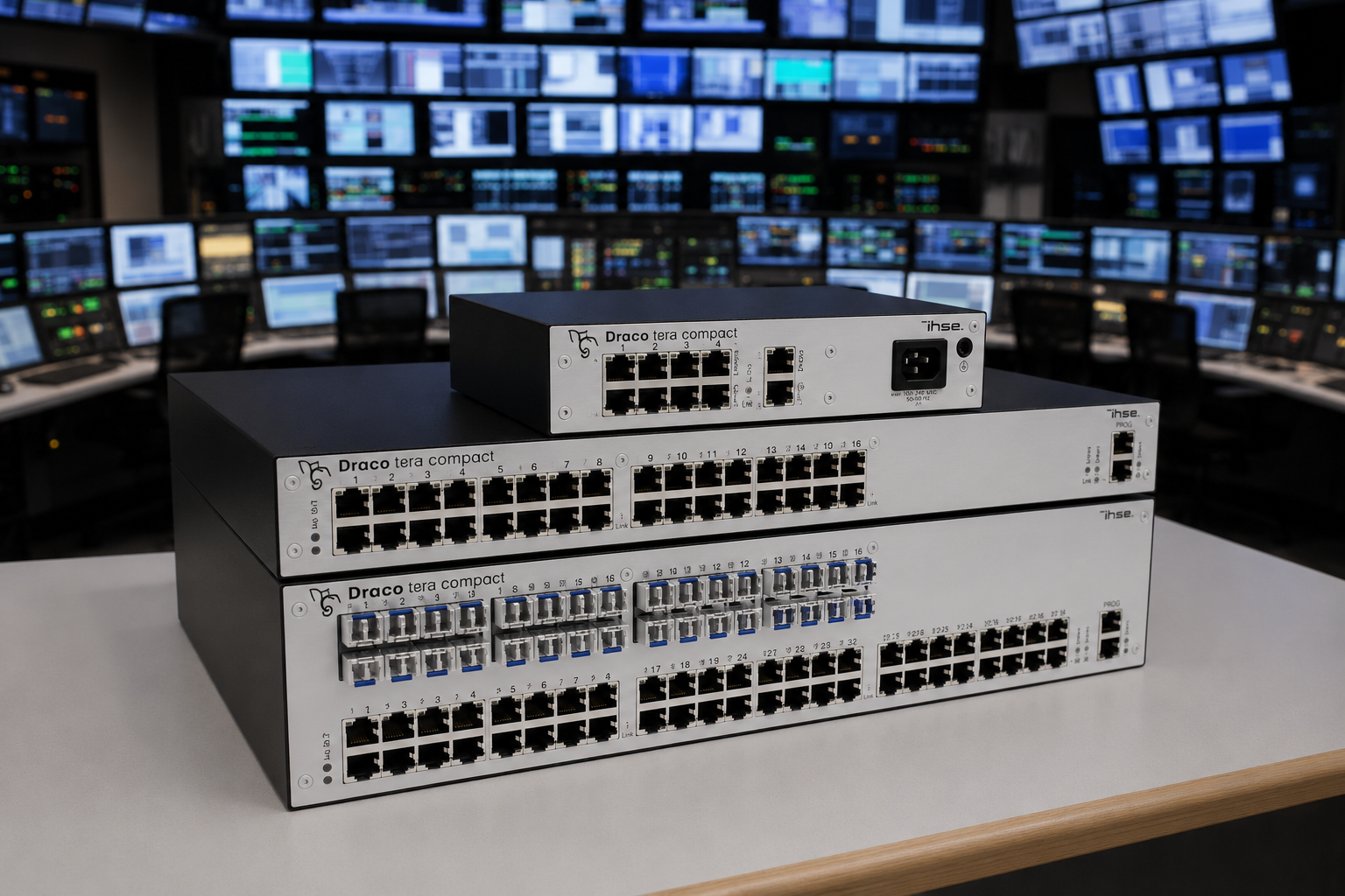 Новинка в каталоге «Видео Медиа Групп» — компактные KVM‑матрицы серии Draco tera compact