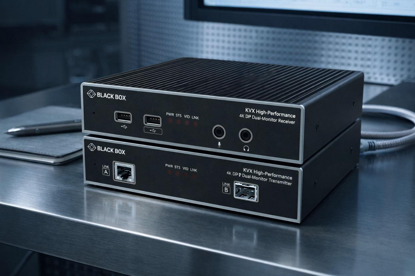 Black Box KVXHP-200: два монитора, один KVM-канал, полный контроль