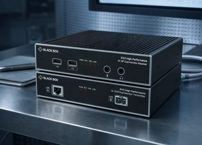 Black Box KVXHP-200: два монитора, один KVM-канал, полный контроль